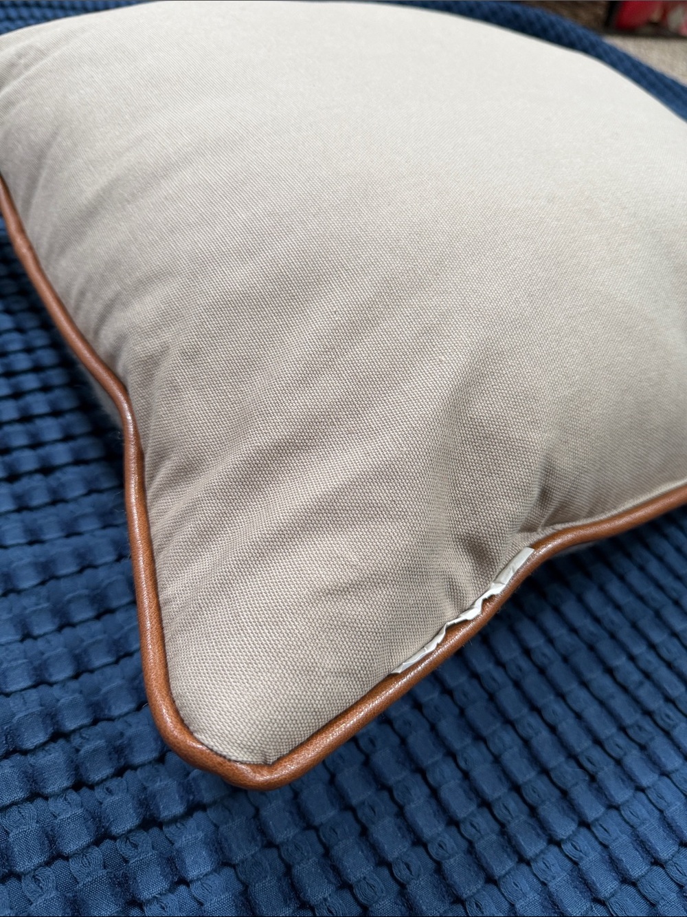Cottagecore Pheasant Embroidered Cabincore Pillow Decor Gray Brown - Picture 9 of 13